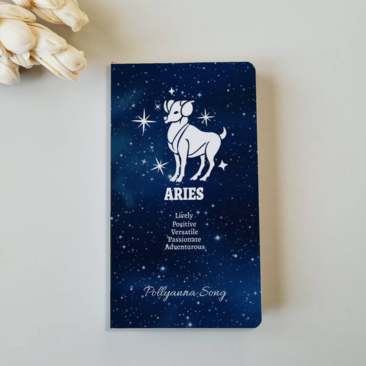 Personalized Aries Journal - Custom Zodiac Journal - 3.75" x 7"