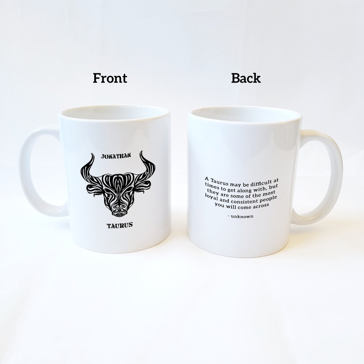 Taurus Personalized Zodiac Mug