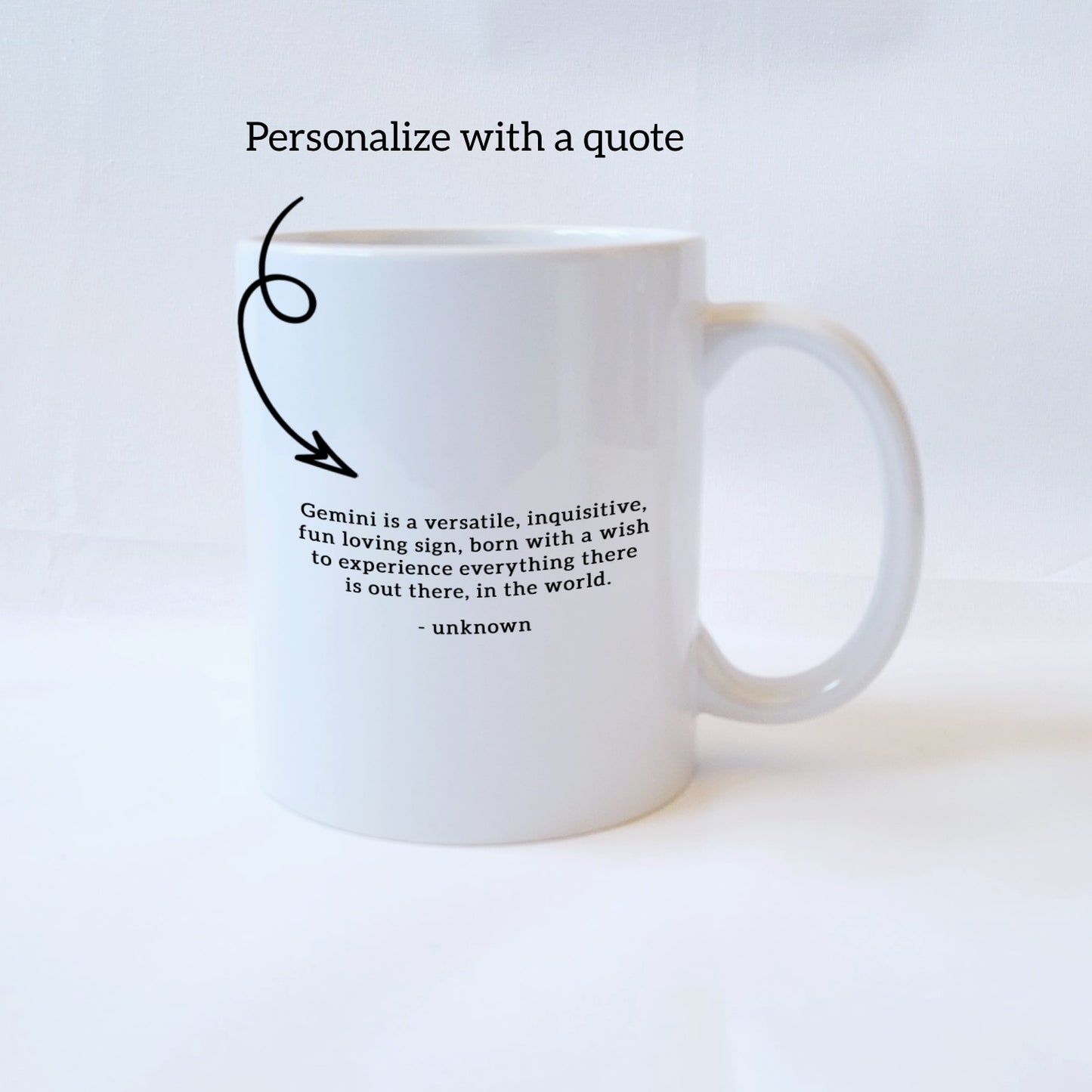 Gemini Personalized Zodiac Mug