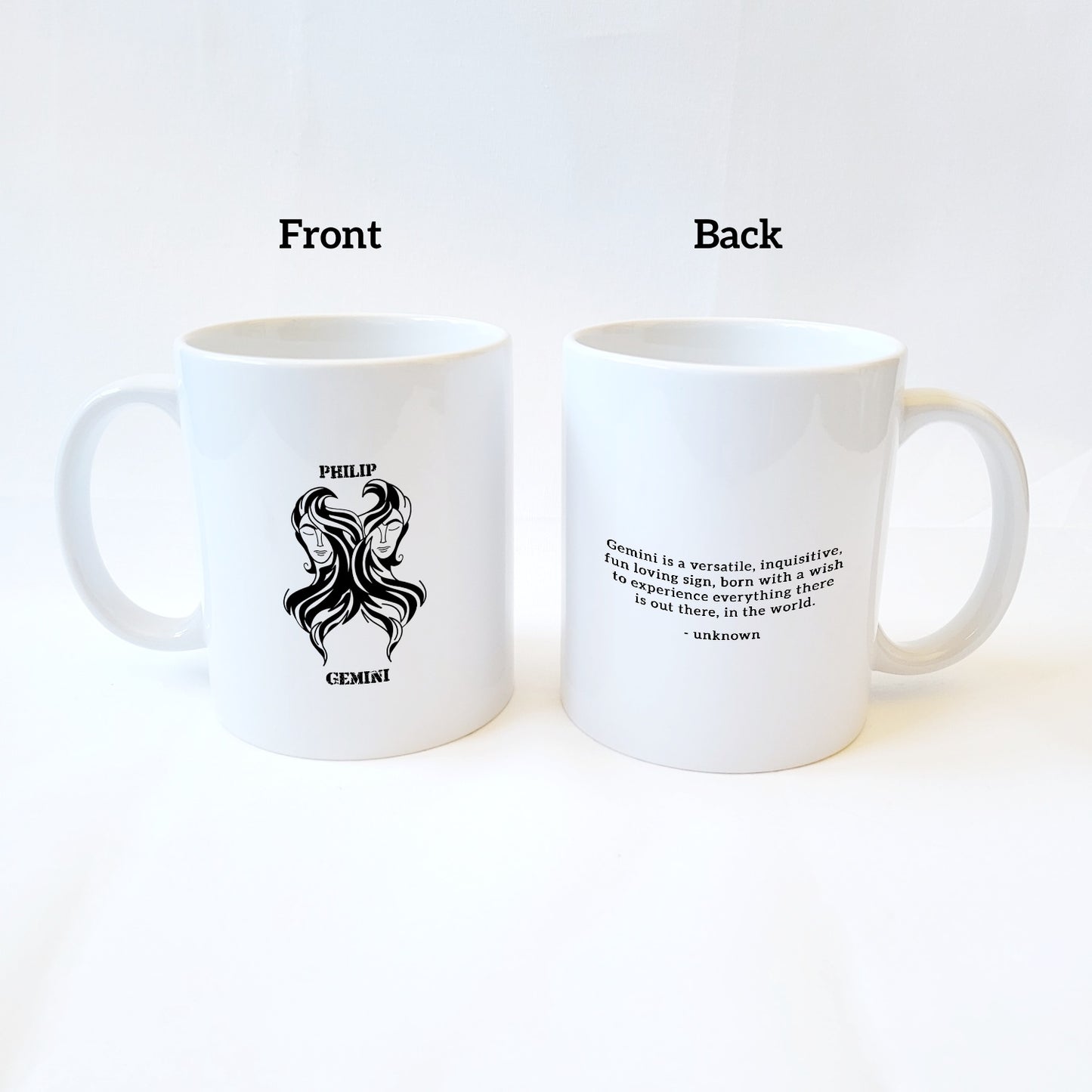 Gemini Personalized Zodiac Mug