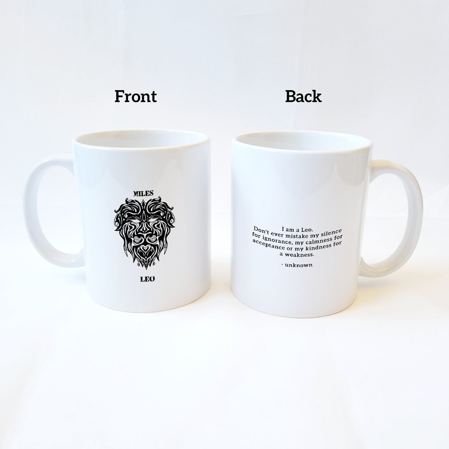 Leo Personalized Zodiac Mug