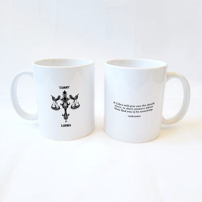 Libra Personalized Zodiac Mug