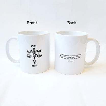 Libra Personalized Zodiac Mug