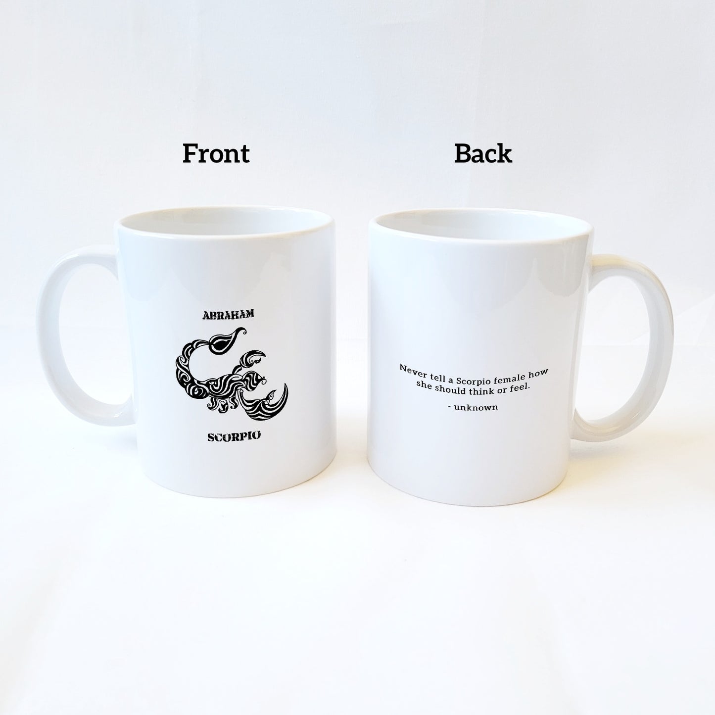 Scorpio Personalized Zodiac Mug