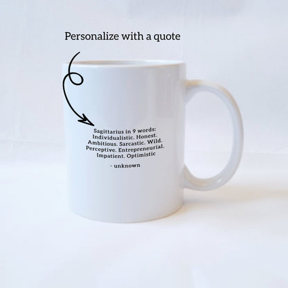 Sagittarius Personalized Zodiac Mug