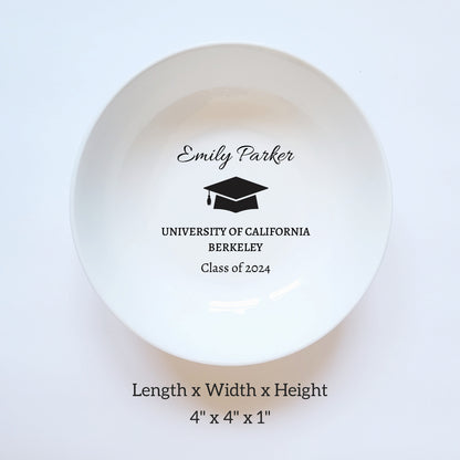 Personalized Graduation Jewelry Dish