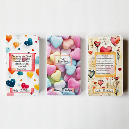 Personalized Hearts All Over Journal