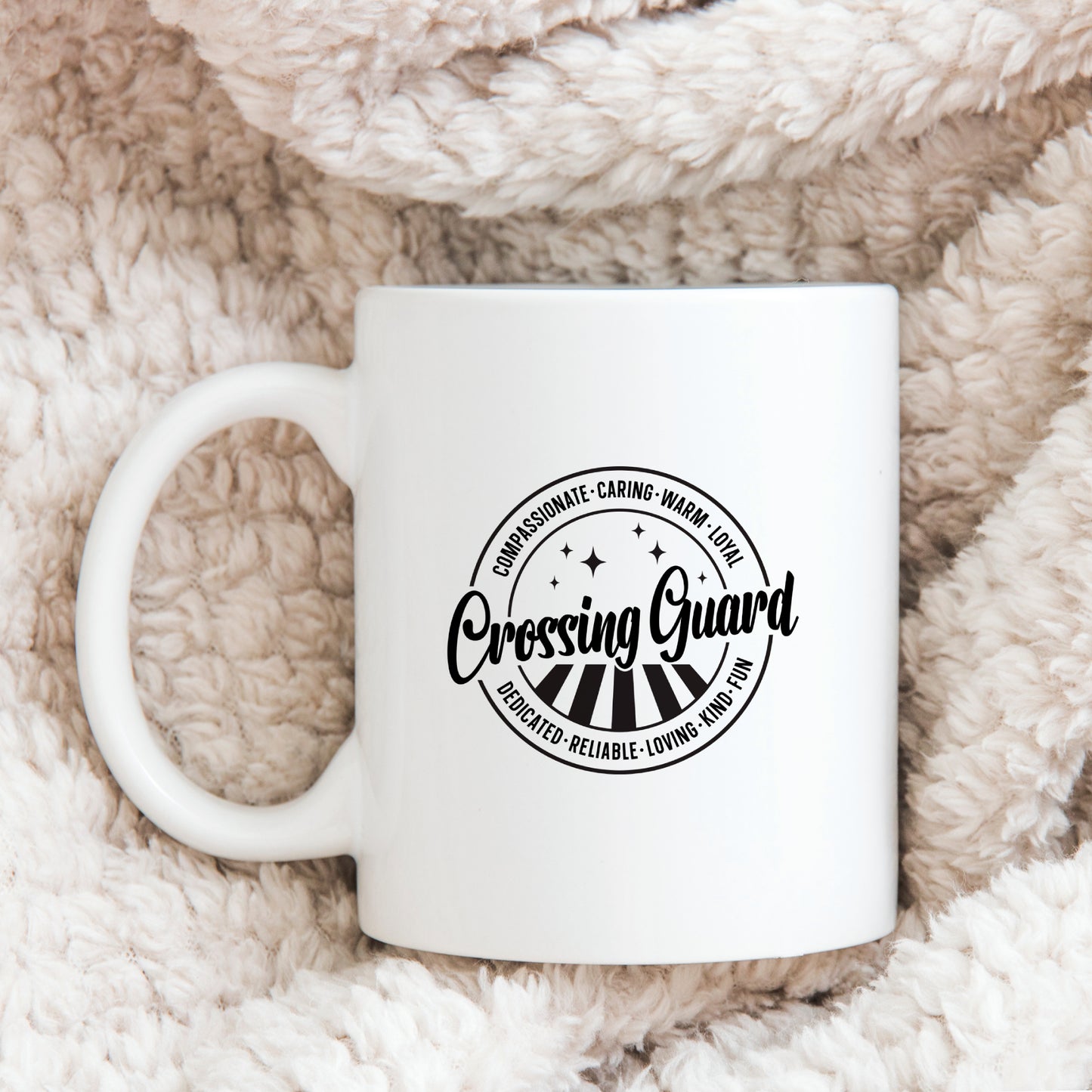 Personalized Best Crossing Guide Ceramic Coffee Mug - Custom Crossing Guard Appreciation Gift