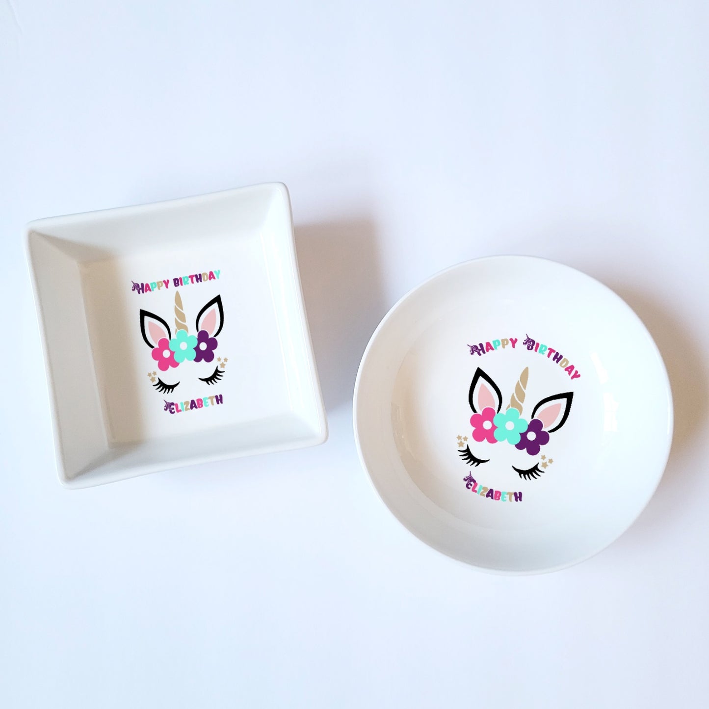 Unicorn Birthday Personalized Jewelry Dish