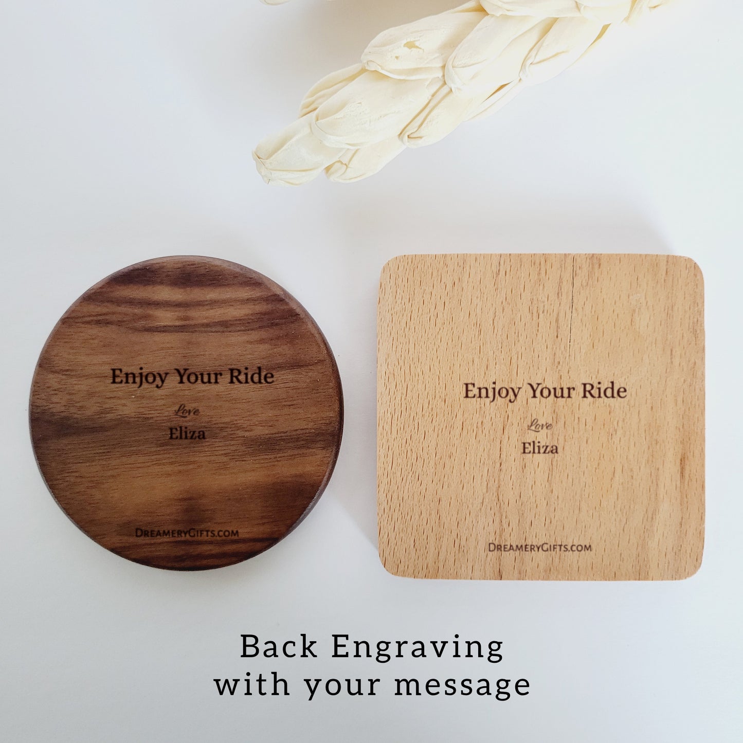 Life is a Train Laser Engraved Wooden Train Jewelry Holder - Custom Motivational and Inspirational Gift - Fun Ring Dish